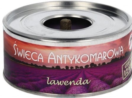 Świeca antykomarowa Lawenda lawendowa