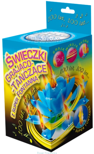 Świeczka grająco-tańcząca z fontanną (JP01-P)