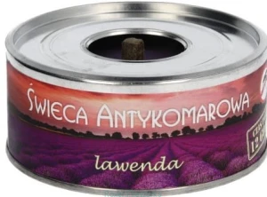 Świeca antykomarowa Lawenda